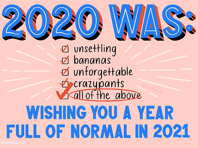 2020 Was... 2020 2020 trend 2021 hand lettering illustration list reports new year real estate