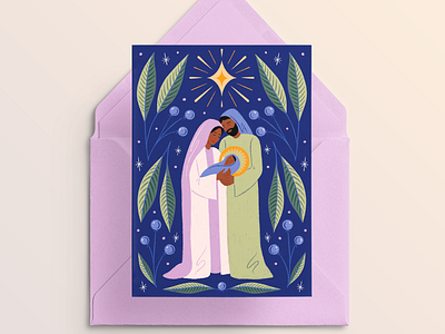 Nativity Scene Greeting Card