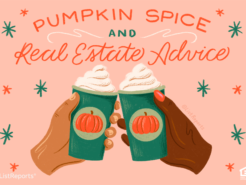 Pumpkin Spice cheers coffee fall hand lettering hands hot chocolate illustration lettering pumpkin pumpkin spice real estate realtor starbucks winter