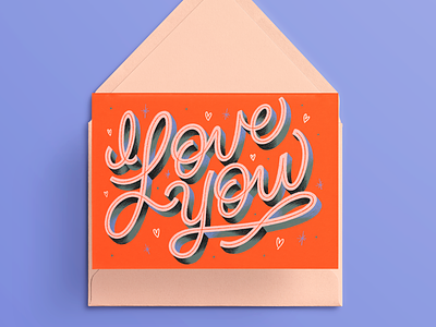 I Love You boyfriend girlfriend hand lettering illustration lettering love partner romance type typography valentine