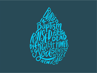 Baptism Droplet by Andrea Rochelle on Dribbble