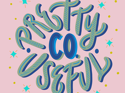 Good Type 2/12 blue design green hand lettering illustration lettering pink type type art type challenge typography
