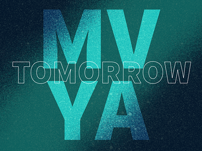 MVYA Tomorrow church church design church event clean instagram social media type typography