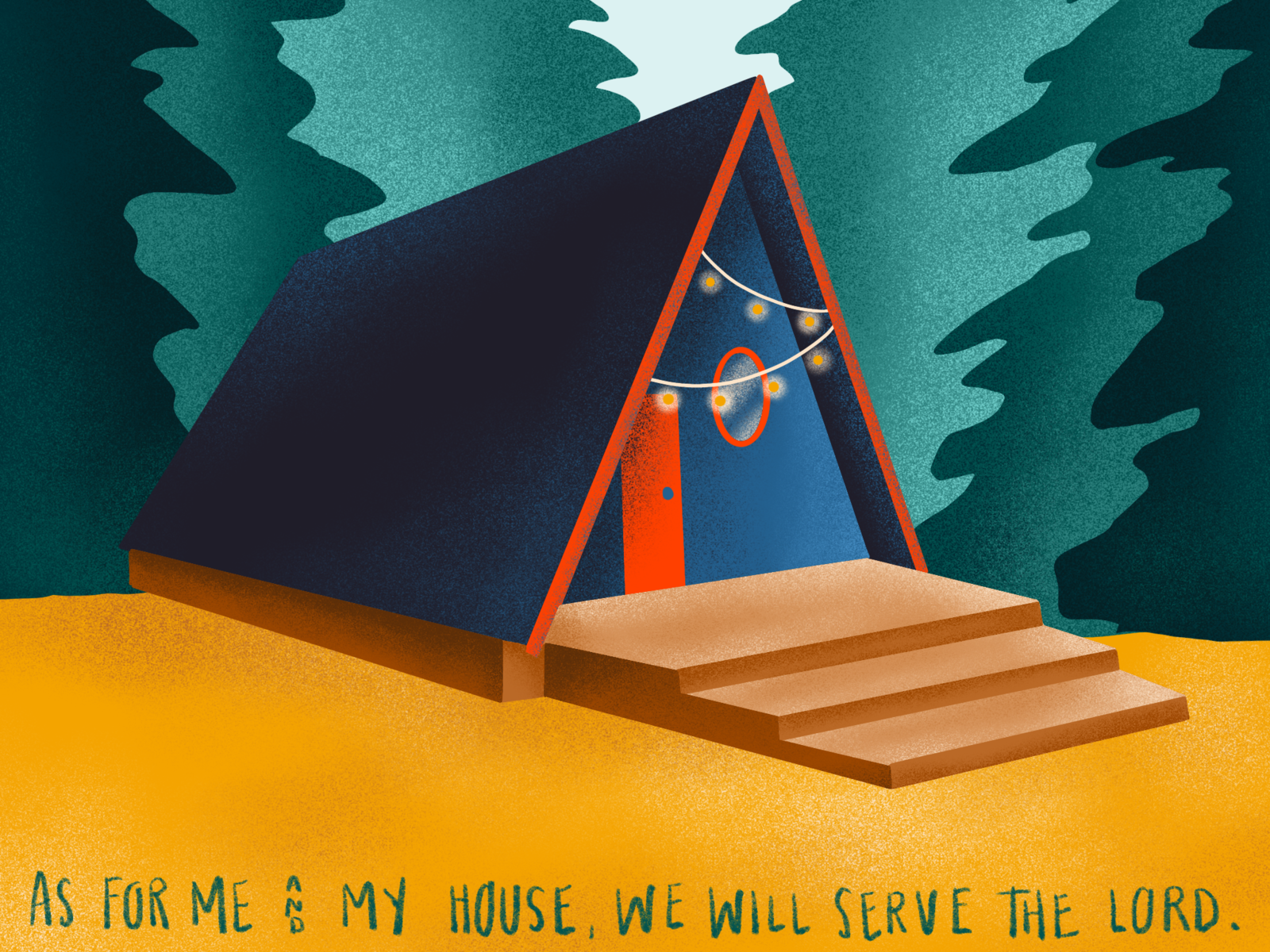 As for me and my house by Andrea Rochelle on Dribbble