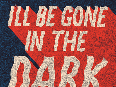 I'll Be Gone in the Dark book crime design hand lettering illustration lettering true crime type typography