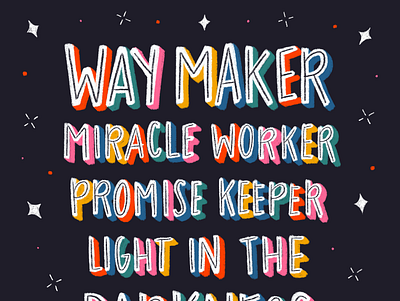 Way Maker church church design jesus love miracle way maker worship