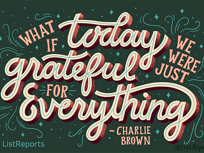 Thanksgiving Day charlie brown hand lettering lettering thankful thanks thanksgiving