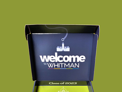 Whitman College Admit Box brand branding creative direction design higher education illustration print