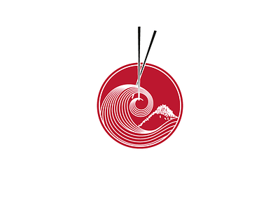 Hokufood | Illustration concept food graphic icon illustration japanese logo red