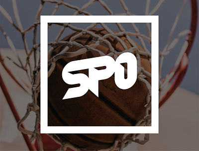 SPO Monogram adobe basketball branding illustrator logo monogram typography vector