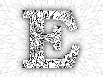 E - 36 Days of Type 36days 36daysoftype 36daysoftype e adobe illustrator intricate intricate patterns mandala pattern type type art typography vector vectorgraphics