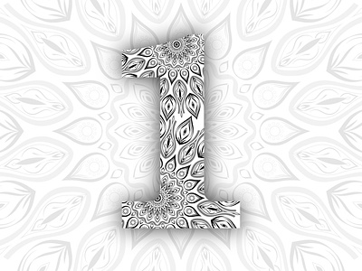 1 - 36 Days of Type 36daysoftype 36daysoftype01 mandala pattern typography