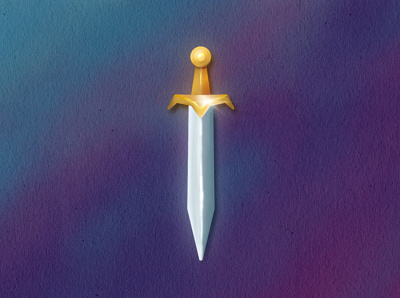 King Of Hearts - sword illustration king david medieval sword