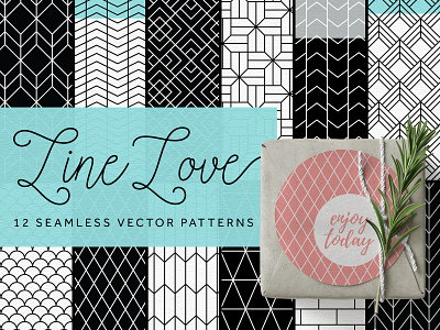 Line Love Pattern Collection geometric pattern line pattern seamless pattern vector pattern