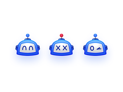 Prezi-Bot Emojis blue bot emoji illustration prezi robot
