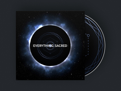 Everything Sacred Album Cover album black hole design eclipse illustration logo music space