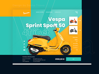 Do you like Vespa? consept design landing page ui uiux uiux design ux web web concept web shot webdesign webdesigner