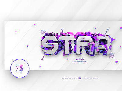 Abstract style header design | STAR | banner header social header