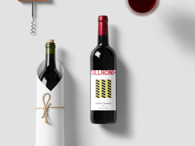 Cullacino* graphic design label logo packaging design personal project wine