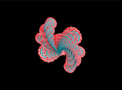 Chimera Lichen 3d abstract branding colorful fractal fungus gradient graphic design illustration illustrator