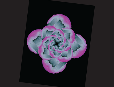 Lotus Unborn abstract branding colorful design flower fractal geometry gradient graphic design illustration illustrator lotus magenta nature pink shape spiral surreal