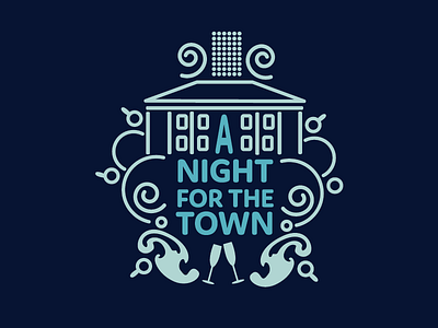 A Night For The Town graphic design illustration