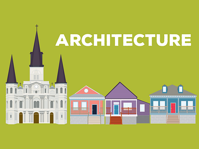 Celebrate New Orleans: Architecture architecture graphic design illustration new orleans