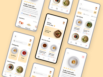 Cooking App Challenge adobe xd concept cooking app dishes food and drink food app ios mobile tasty ui ux