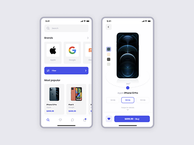 Smartphone store - app concept