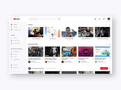 YouTube Redesign Challenge