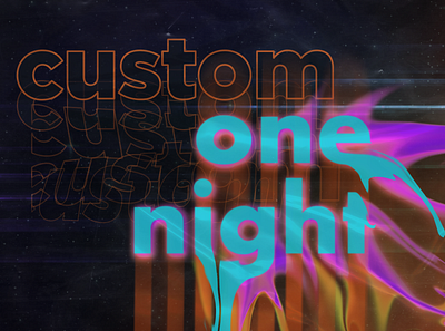 Custom One Night: July series branding graphic design illustration