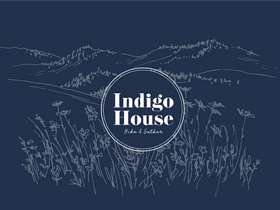 Indigo House Branding branding graphic design illustration typogaphy