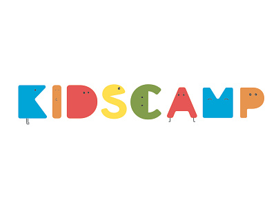 Kidscamp Branding branding design graphic design illustration kids logo typogaphy