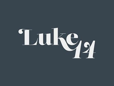 Luke 14 Event branding design graphic design illustration logo typogaphy