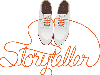 If The Shoe Fits hand lettering illustration lettering script shoes storyteller type