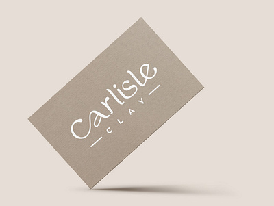 Carlisle Clay branding custom type design graphic design lettering logo logo design typography