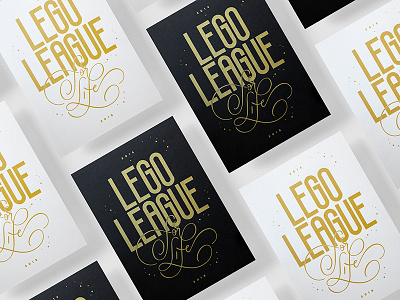 Lego League Poster lego league lettering poster poster design silkscreen type typography