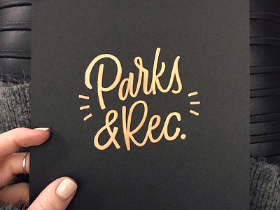 Parks & Rec lettering parks parks rec sharpie type typography