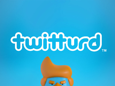 Twitturd Logotype branding design ligature logo logotype twitturd type