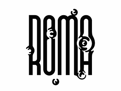 Roma illustration lettering lettering art roma type type art