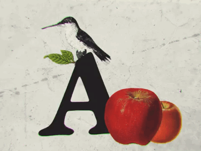 A de Apple y de aves after effects animation apple aves bird gif loop manzana