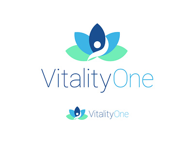 VitalityOne Logo branding clean concept design healtcare health health logo lockup logo logo design minimal modern logo spa vector