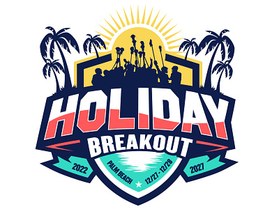 Concept 3 — Holiday Breakout Lacrosse Tournament branding clean concept creative design flat illustration lacrosse logo sports