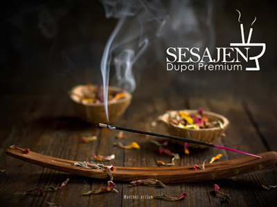 Sesajen - Incense brand logo branding design icon incense logo ritual tradition vector