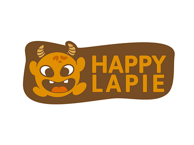 Happy Lapie - Cute monster Logo