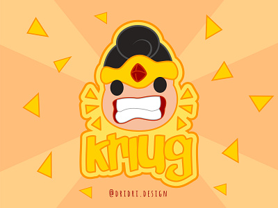 Kriug - Snack logo branding icon illustration indonesian logo snack logo vector wayang