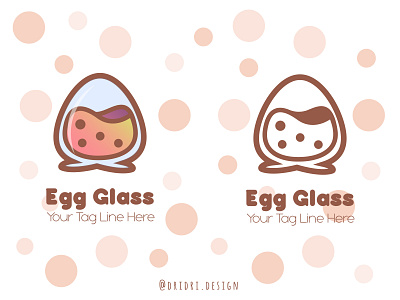 Egg Glass Logo branding daily logo design design egg egg glass glass glassware icon illustration logo vector