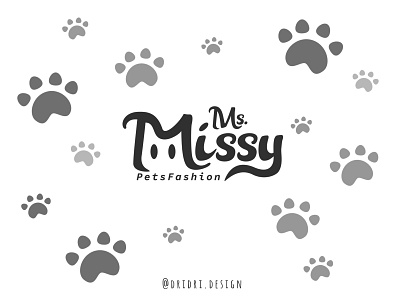Ms.Missy - Pet Fashion Logo branding cat design icon illustration logo pets petshop vector