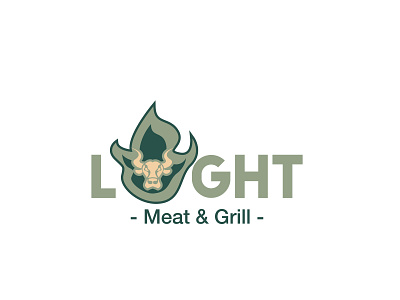 Flame Logo - Liight branding dailylogochallenge design grill restaurant icon logo restaurant logo stake vector