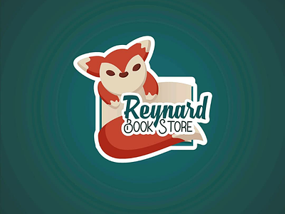 Fox Logo - Reynard book bookstore cute dailylogochallenge fox foxlogo icon illustrationlogo logo typographiclogo vector